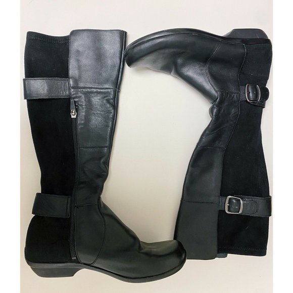 Dansko Women's Odessa Slouch Boot Black - Picture 2 of 5